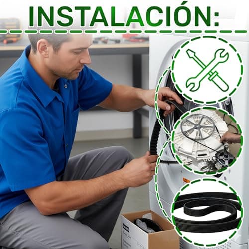 Detalle de ONIX TECH correa Poly-V para secadora 1995 mm PH7 (cód. 00650499 / 650499)