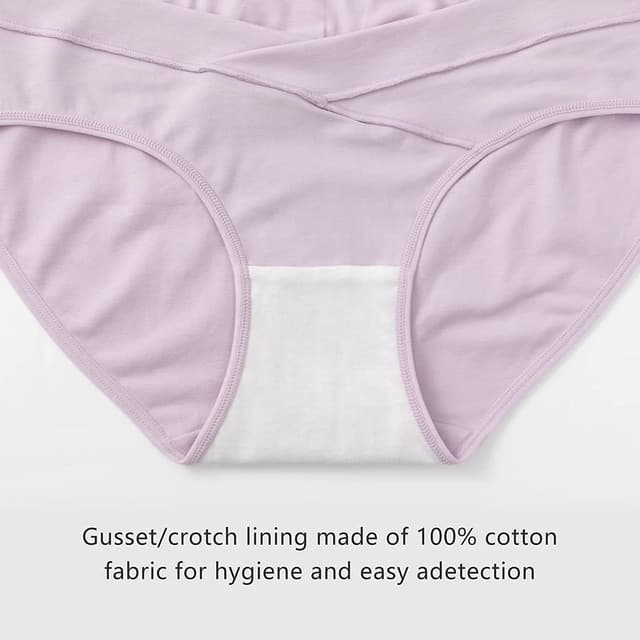 Detalle 2 de HBselect 6-pack Women’s Maternity Knickers in cotton with crossover fit
