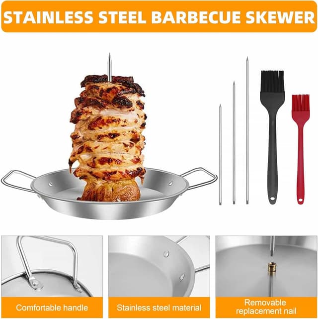 Thumbnail 2 de Vertical Meat Skewer Stainless Steel Grill Rack