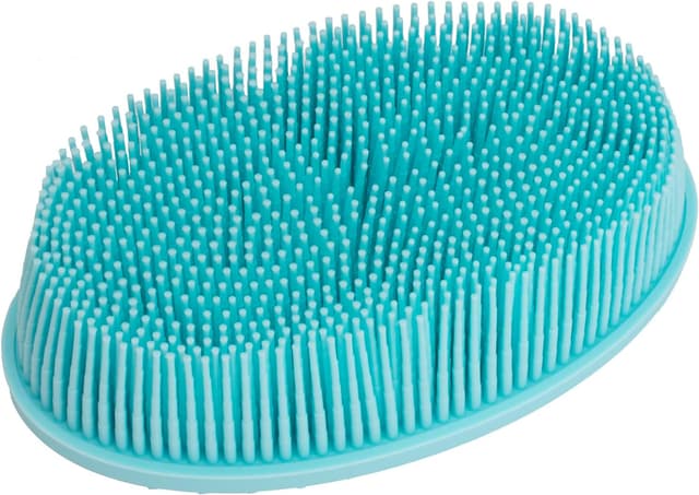 Detalle 2 de DNC Exfoliating Silicone Body Scrubber (Blue) – easy-clean shower body brush