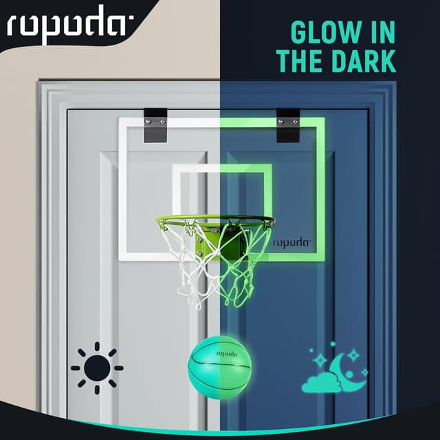 Thumbnail 1 de ropoda Mini Basketball Hoop Glow-in-Dark