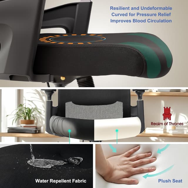 Thumbnail 5 de Realm of Thrones AVALON Ergonomic Office Chair