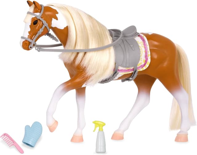 Detalle de Ensemble Lori Briella : mini poupée, camionnette et remorque pour cheval de jeu