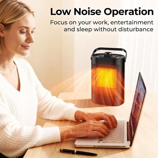 Thumbnail 6 de Electric Heater 1500W portable fan heater 🌡
