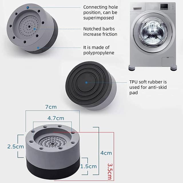 Detalle 2 de Waschmaschine Füße Pad 4 Stück