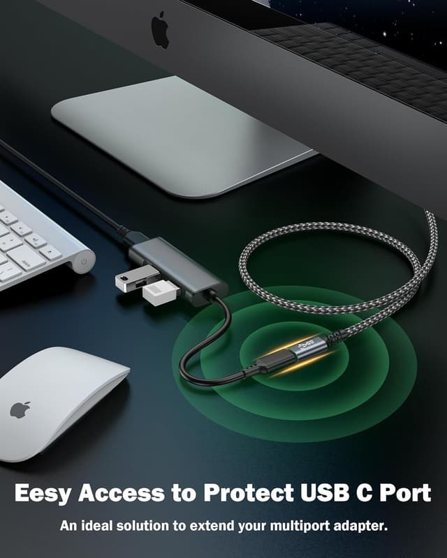 Detalle 2 de GIANAC USB C Verlängerung Kabel 0.5M