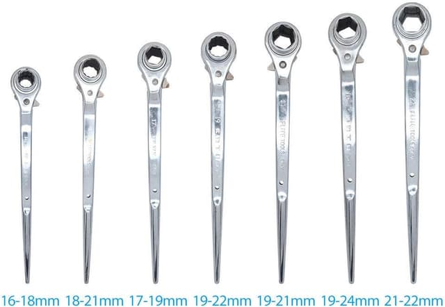 Thumbnail 3 de 19-24mm Scaffold Spanner Ratcheting Socket Wrench