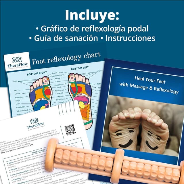 Thumbnail 3 de TheraFlow Masajeador Dual de Pies Madera