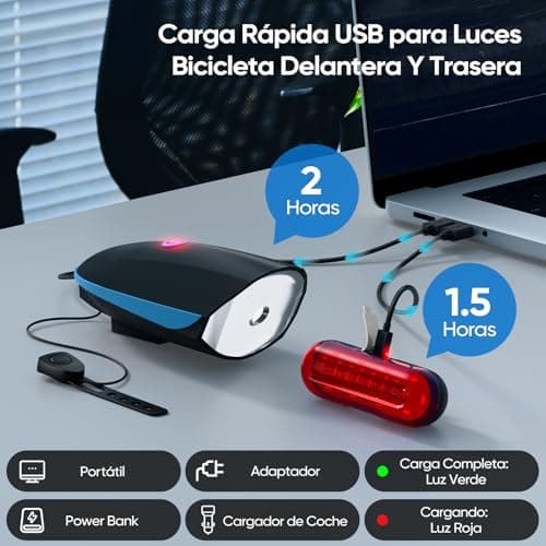 Thumbnail 4 de Gobikey Luces Bicicleta Delantera y Trasera