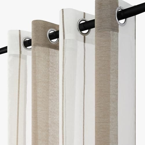 Thumbnail 3 de Topfinel Voile Marrón con Ösen - Cortina Infantil y Sala 🏡