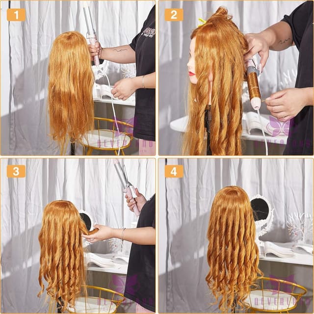 Thumbnail 4 de Neverland Frisierkopf 24 Zoll 80% Echthaar 🧑🎓