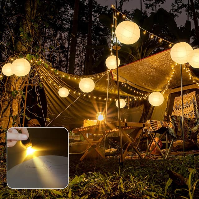 Detalle 1 de Encham LED Ballonlichter Set 15 Stück