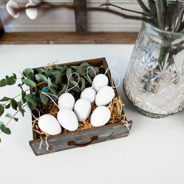 Detalle de Papierdrachen Ostereier aus Pappmaché 12er Set