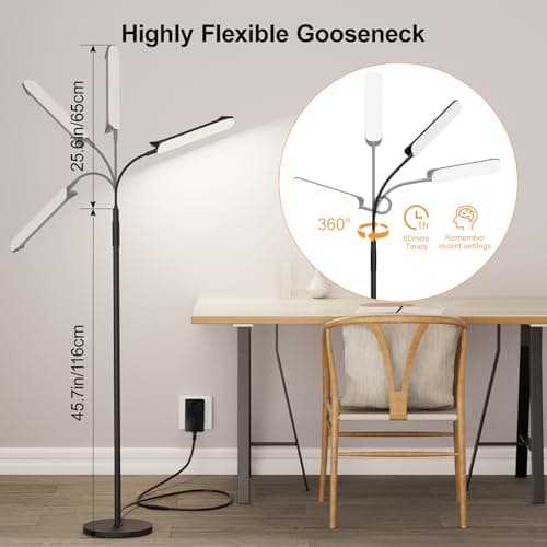 Thumbnail 1 de Nulmvic Lámpara de Pie Salon LED 18W 💡