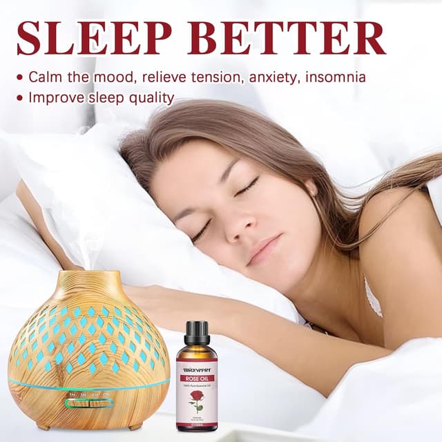 Detalle de Migcaput Rosenöl ätherisches Öl (100 ml) – 100% reines Natur-Rosenöl für Duft, Diffuser & Hautpflege