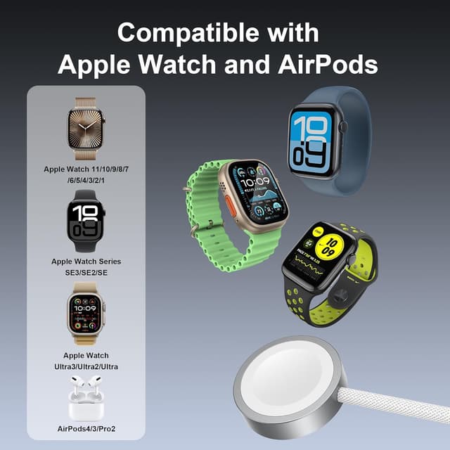 Thumbnail 6 de GIANAC Apple Watch Ladekabel 1 m