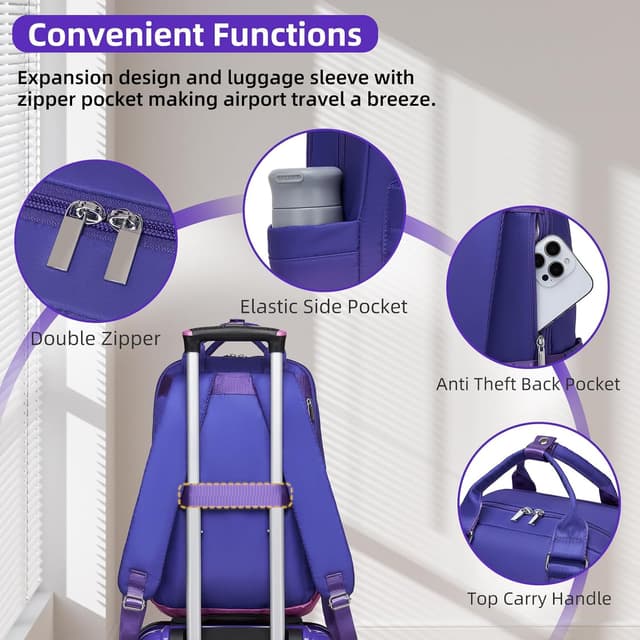 Thumbnail 5 de LARVENDER Carry on 20" Hardshell Set