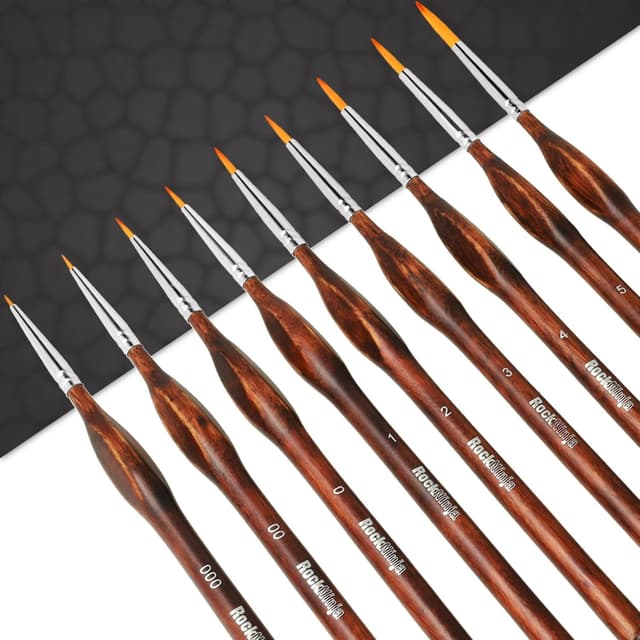 Imagen de Rock Ninja Detail Paint Brush Set 9pcs en OfertitasTOP