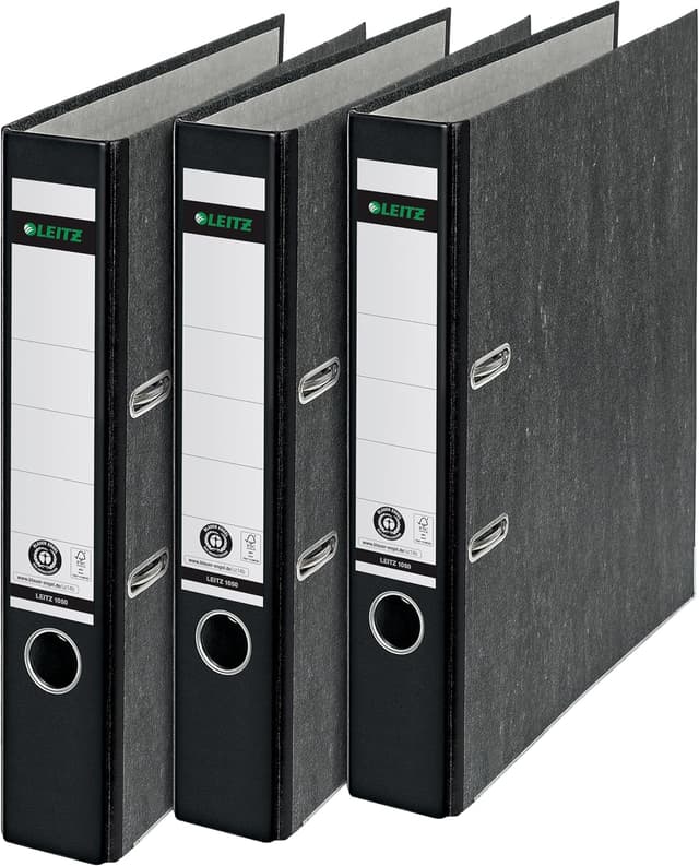 Detalle de Leitz Qualitäts-Ordner 3er-Pack 5,2 cm Rückenbreite