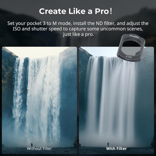 Thumbnail 5 de SMALLRIG Magnetic ND Filter Set for Osmo Pocket 3 — 4pcs