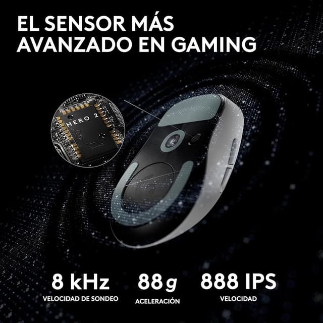Detalle 2 de Logitech G PRO X SUPERLIGHT 2 Ratón gaming 60 g