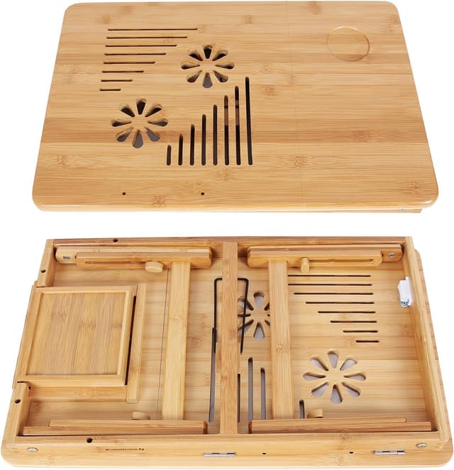 Detalle 2 de Laptoptisch LLD002 55 x 35 cm höhenverstellbar