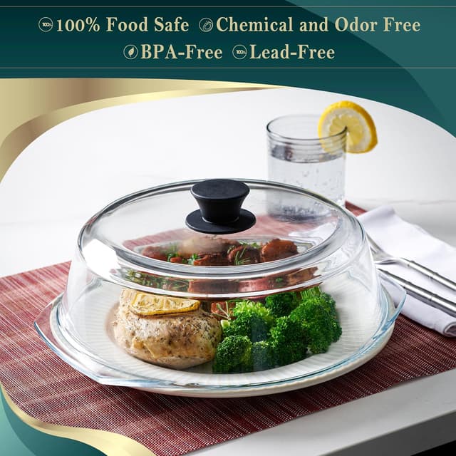 Thumbnail 1 de Le’raze Tall Glass Microwave Splatter Cover 10in 🍽