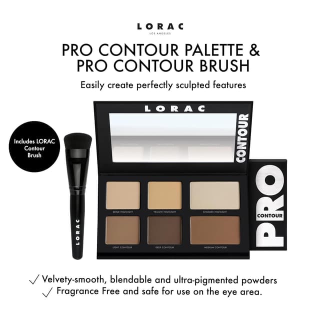 Detalle 2 de LORAC PRO Contour Palette with Brush 🎨