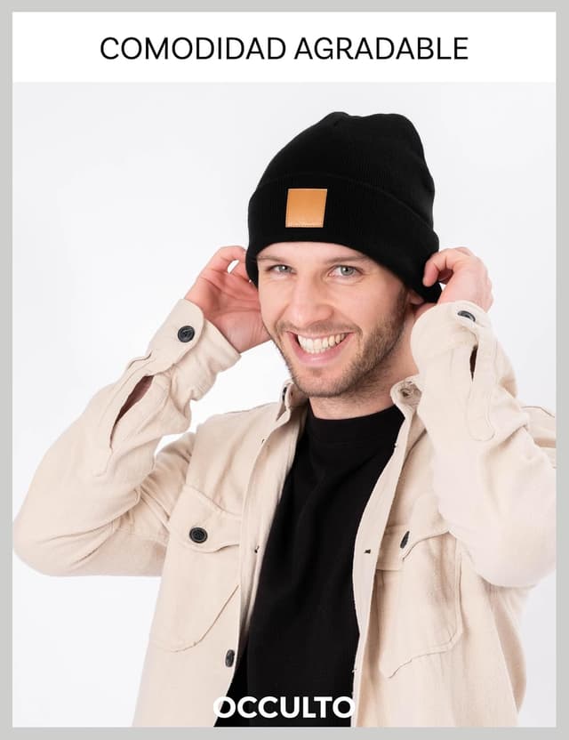 Thumbnail 2 de Gorro de invierno Occulto con parche de cuero