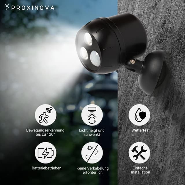 Thumbnail 1 de Proxinova LED Strahler Bewegungsmelder Außen