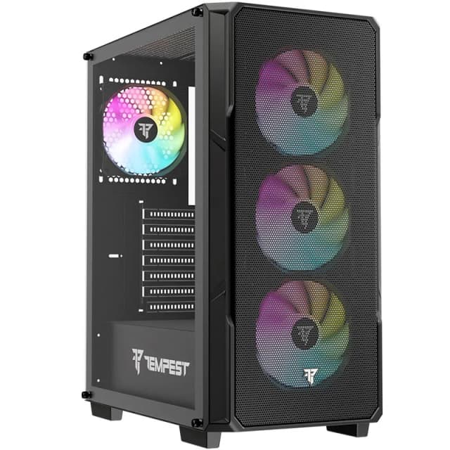 Detalle de tempest Garrison ARGB ATX Cristal Templado USB 3.0