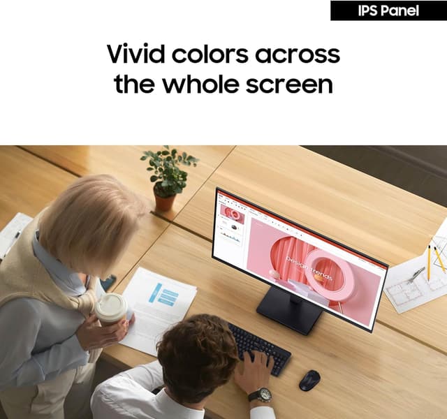 Detalle de Samsung 24" S30GD Essential Monitor (LS24D304GANXZA) with IPS Panel and 100Hz Refresh Rate