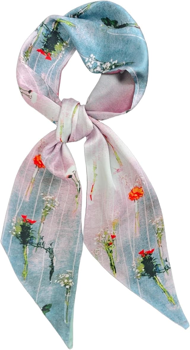 Thumbnail 1 de GIMIRO Satin Seidenschal 148 x 13,5 cm – Krawatte Double Layer fürs Outfit