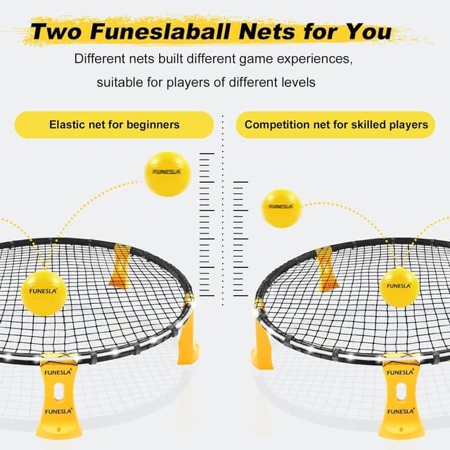 Detalle de Funeslaball Outdoor Roundnet Set Light-Up Pro
