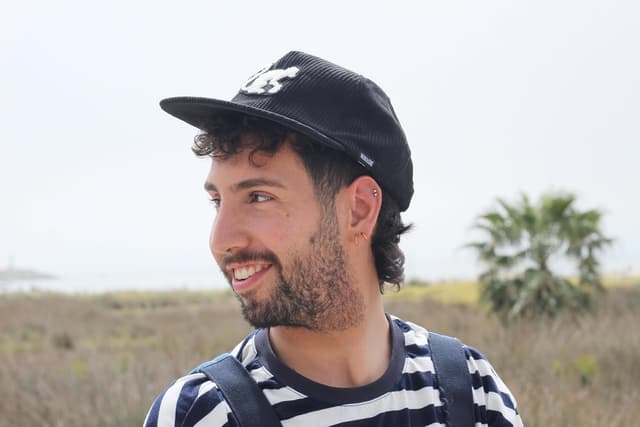 Detalle de Surf Monkey berretto da baseball in velluto con visiera piatta snapback (taglia unica)