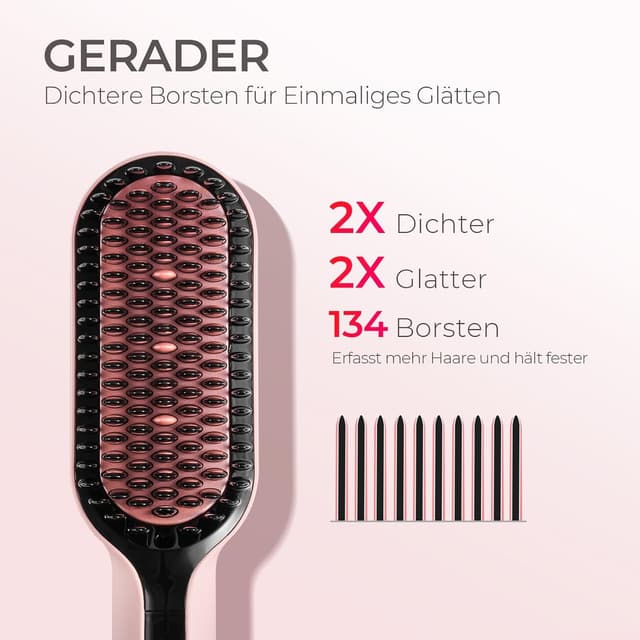 Detalle de TYMO IONIC Plus Haarglättungsbürste 80–230℃ 💇♀