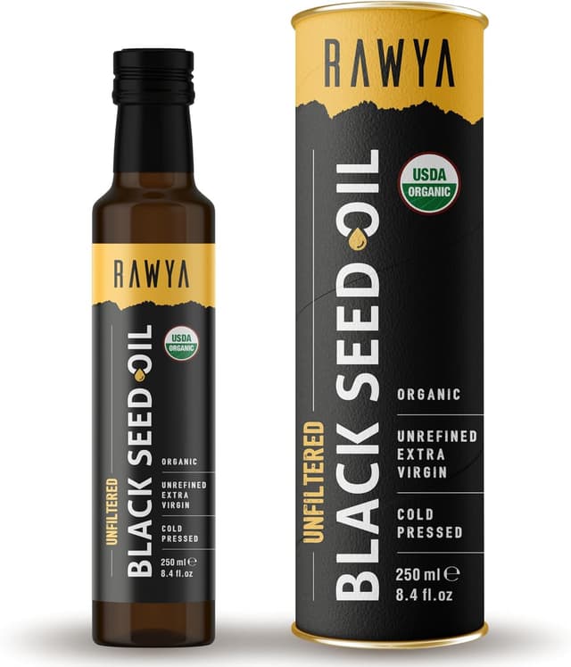 Detalle de RAWYA Organic Black Seed Oil 250ml