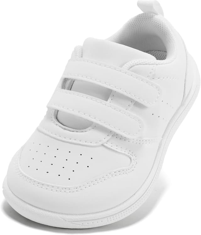 Detalle de STQ Boys & Girls Toddler Trainers with Wide Toe Box, Zero-Drop Sole and Non-Slip Lightweight Outsole