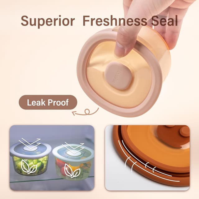 Detalle 2 de Moonkie 6-Pack 240 ml Babybrei Behälter