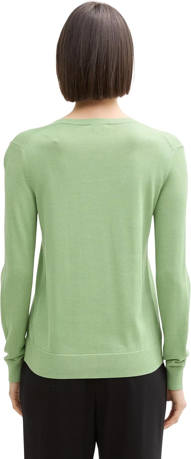 Detalle de TOM TAILOR Pullover da donna 1046521, maglione a maniche lunghe