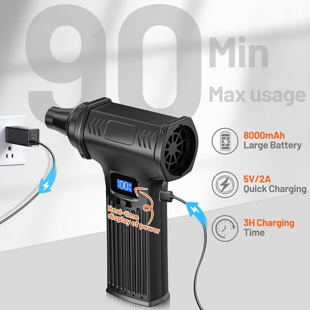 Thumbnail 5 de 150000RPM Compressed Electric Air Duster