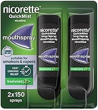 Imagen de Nicorette QuickMist Freshmint 2 x 150 sprays 🚬 en OfertitasTOP