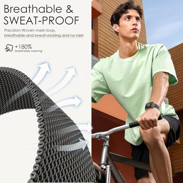 Thumbnail 4 de Original Milanese Loop Magnetic Metal Strap Compatible with Apple Watch 38–49mm (Women & Men)