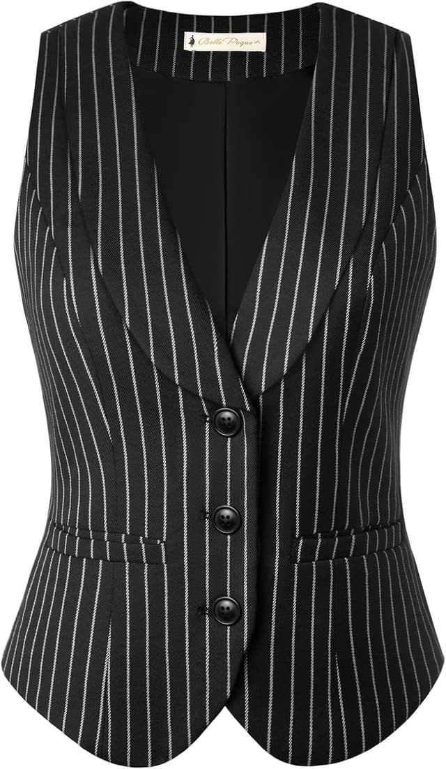 Thumbnail 2 de Belle Poque Gilet vintage sans manches pour femme