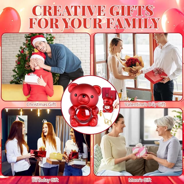 Thumbnail 6 de Ourson Rose Eternelle Bijoux Cachée