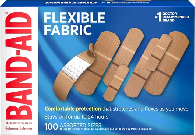 Imagen de Band-Aid Brand Flexible Fabric Adhesive Bandages 100 ct 🩹 en OfertitasTOP