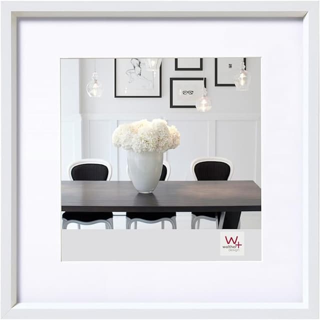 Imagen de Walther Design Marco de Fotos Blanco 20x20 cm con Passepartout 📸 en OfertitasTOP