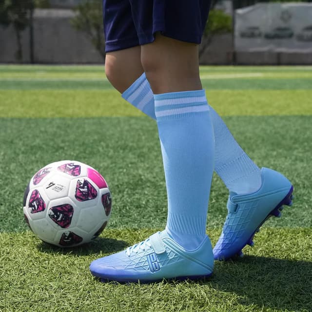 Detalle 2 de JABASIC Kinder-Fußballschuhe für festen Boden