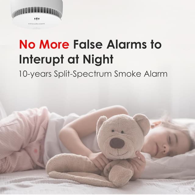 Thumbnail 2 de Smoke Alarms for Home 10-Year Battery