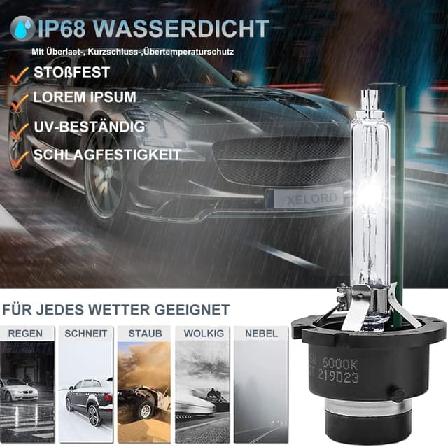 Detalle 2 de XELORD D4S 6000K Xenon Brenner 35W